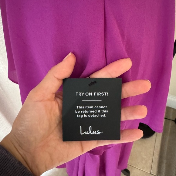 Lulus Purple Tiered Midi Dress Small Sleeveless Ruffle Party - Picture 7 of 12